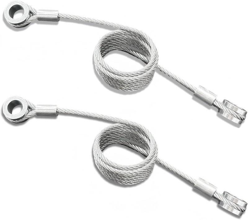 HCLLPS hood restraint cable Compatible with peterbilt 379 hood parts (80cm/31.5in) 2-Pack - Image 1